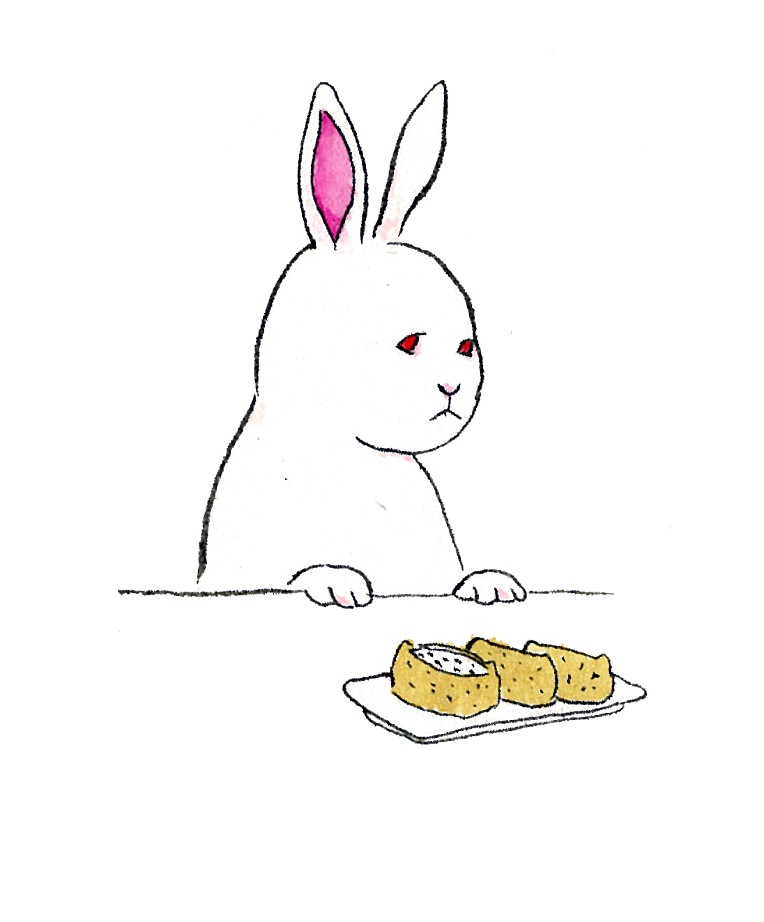 いなり寿司とうさぎ